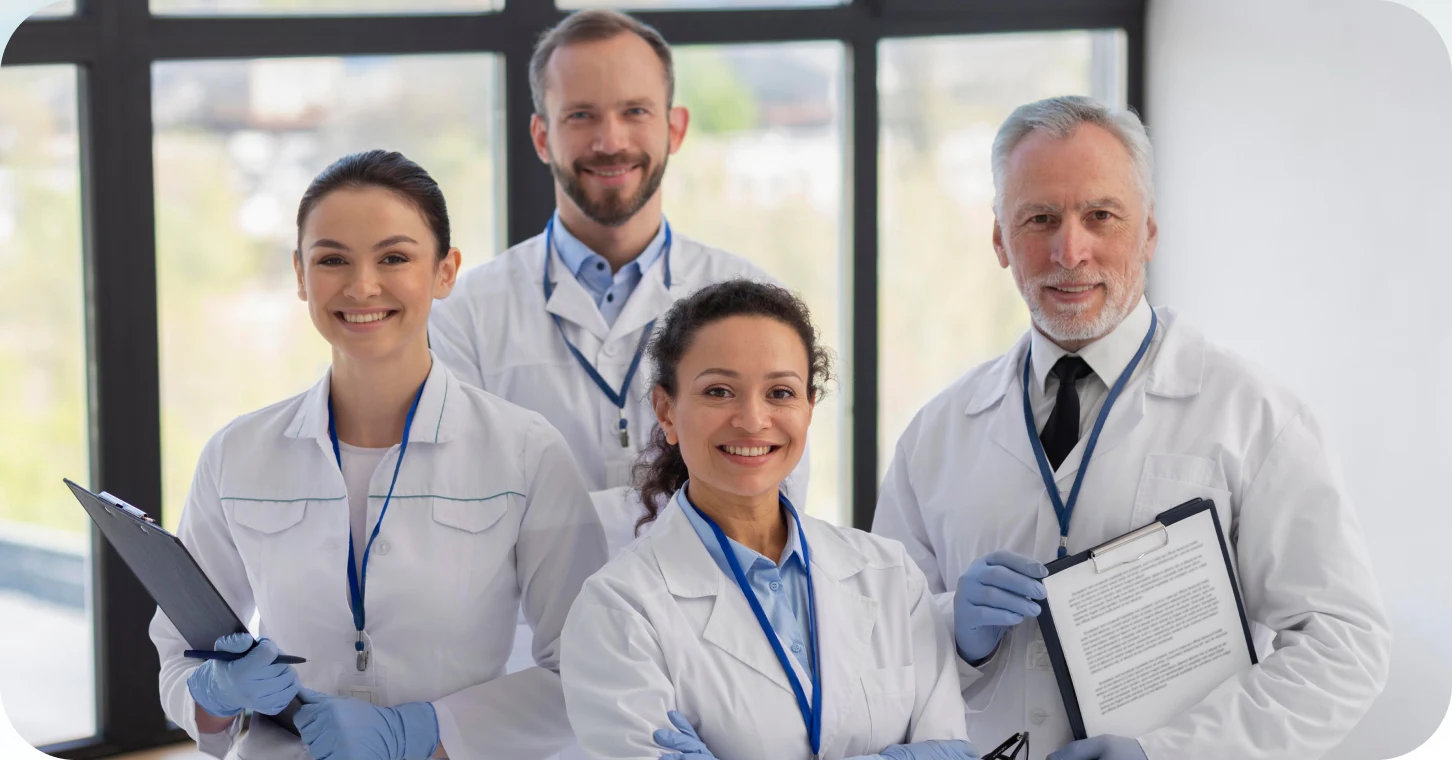 The SALT MD clinicians together in the clinic