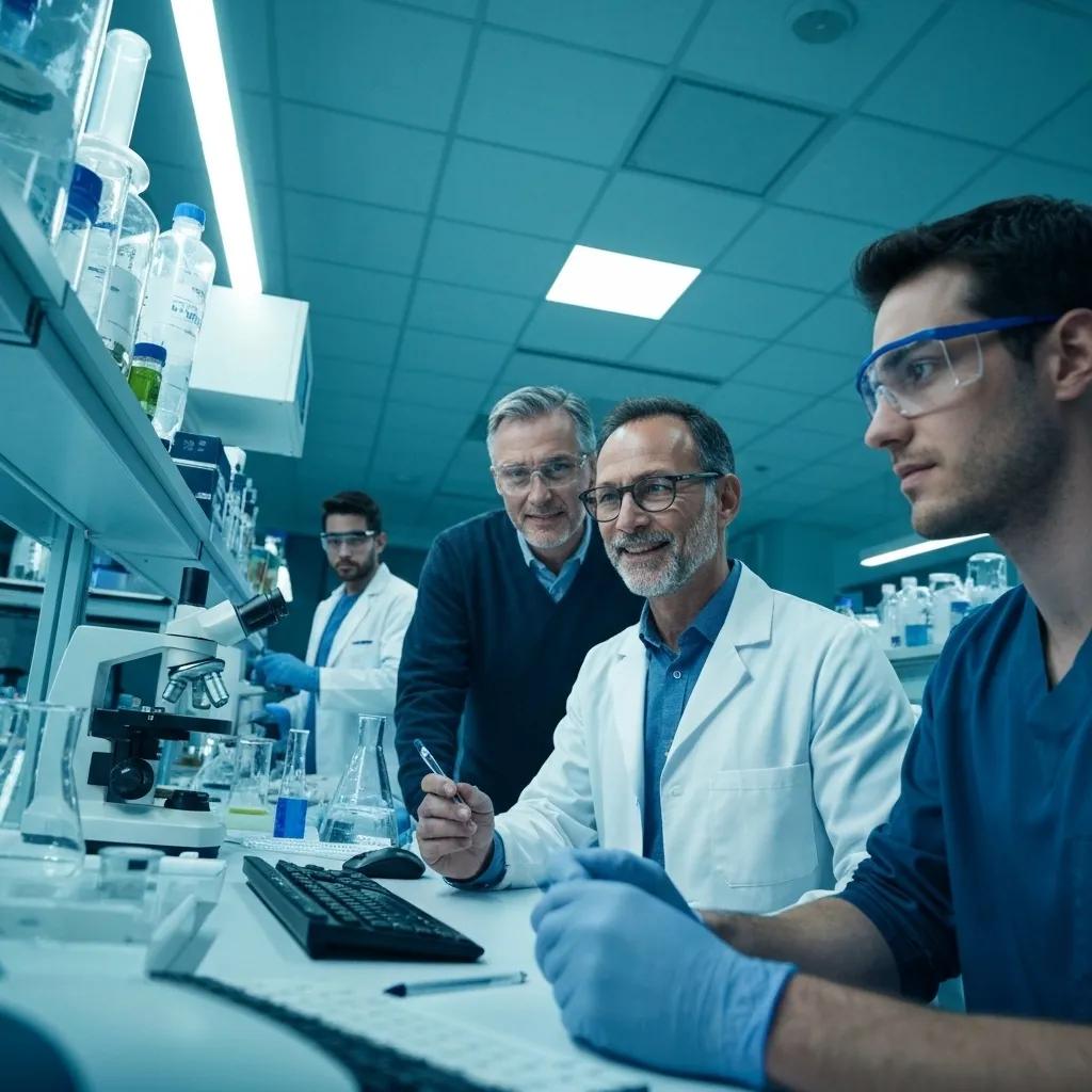 A healthcare professional prepares a syringe for peptide therapy administration to a patient.