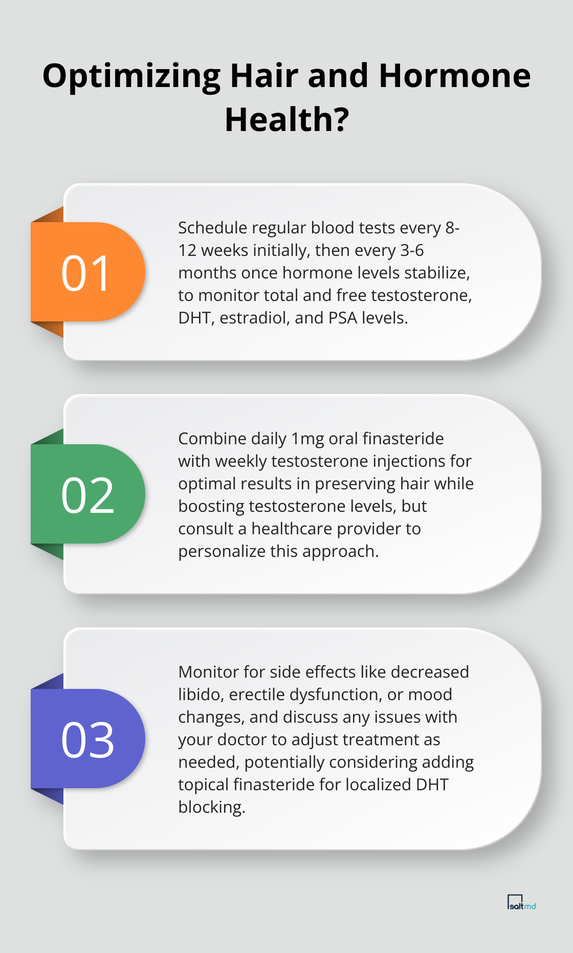 Infographic: Optimizing Hair and Hormone Health? - finasteride and testosterone replacement therapy